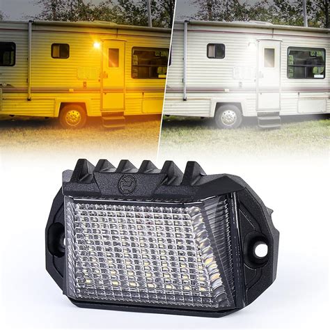 Hoyuza Rv Exterior Light 12v Aluminum Led Rv Exterior Porch Utility Light White