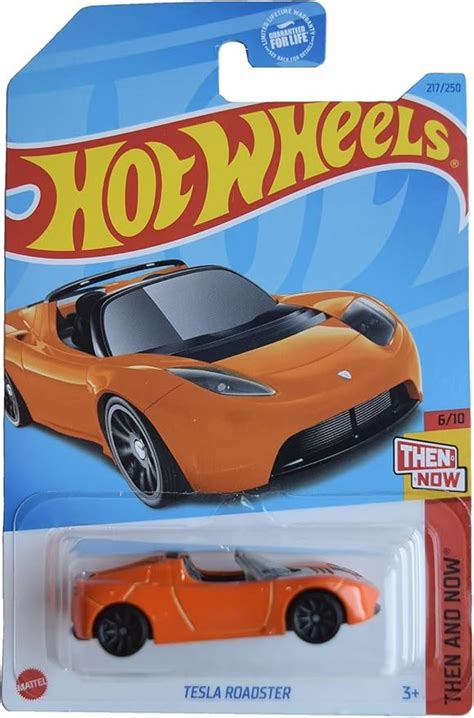 Amazon Hot Wheels Tesla Roadster Then And Now 6 10 Orange 217 250 Toys Games
