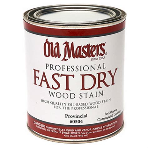 Old Masters 60504 Provincial Fast Dry Stain Oil Based 1 Quart Toolbox Supply