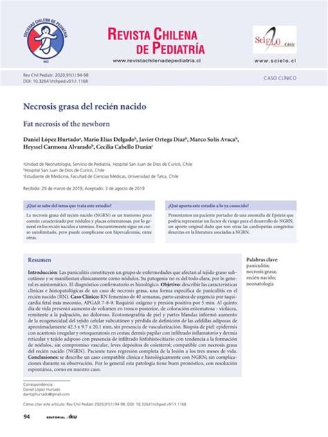 CASO CLINICO NECROSIS GRASA Chana Rioja Barbara UDocz