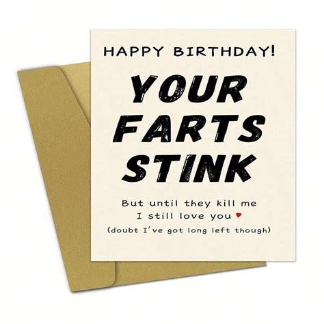 Funny Birthday Card For Boyfriend Husband Girlfriend Wife Fiance Your