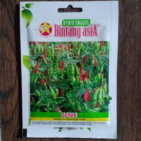 Jual Pack 2 Gram Benih Cabe Rawit Genie Bintang Asia Bibit CABAI RAWIT