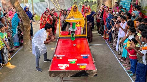 আজবভাবে বল গড়িয়ে প্রয়োজনীয় উপহার জেতার সহজ চ্যালেঞ্জ। কে সবচেয়ে