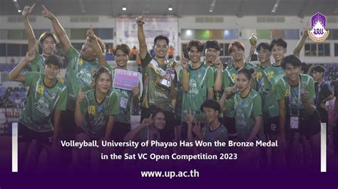 Volleyball University Of Phayao Has Won The Bronze Medal In The Sat Vc