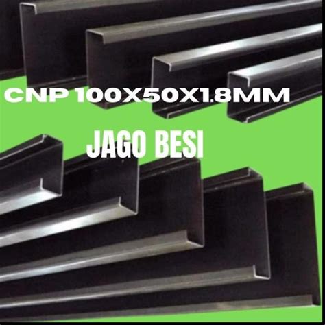 Jual BESI KANAL C CNP 100 X 50 X 1 8MM Shopee Indonesia