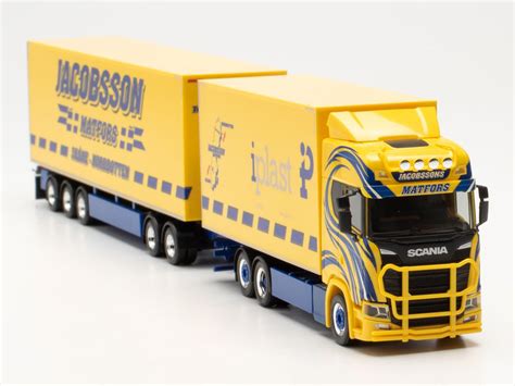 Herpa 316286 H0 LKW Scania CS 20 HD Schwedencombi Jacobsson