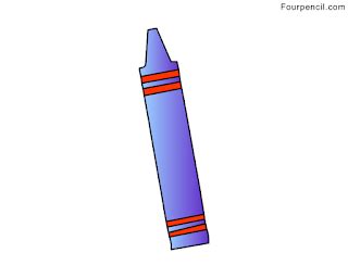 how to draw a crayon step by step