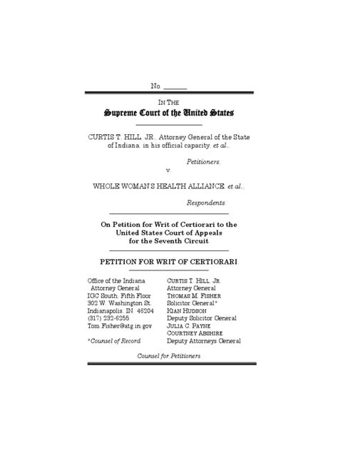 Petition For Writ Of Certiorari Pdf Federal Judiciary Of The United