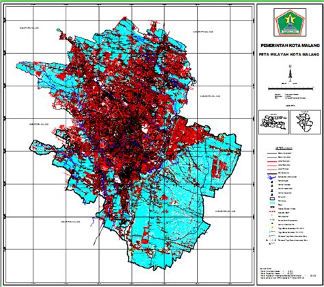 Peta Kota Malang Bagian Pemerintahan Setda Kota Malang