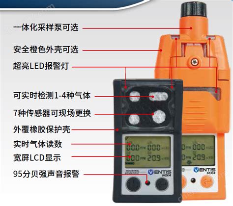 英思科ventis Mx4多气体检测仪 化工仪器网