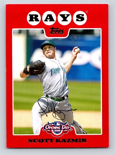 2008 Topps Opening Day 5 Scott Kazmir Tampa Bay Rays EBay