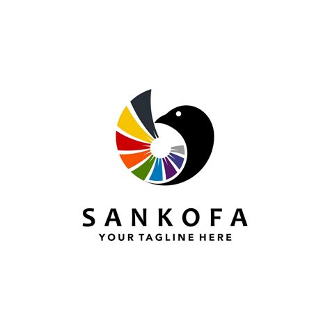 Sankofa Logo Design With Full Color Suitable For Your Design Need