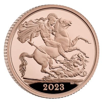 Großbritannien 0 5 Sovereign Krönung König Charles III 2023 Gold PP