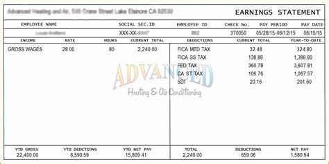 1099 Employee Pay Stub Template - Printable Word Searches