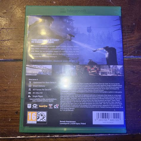 Alan Wake Remastered Xbox One Series X Xbox One Epic Games Htf Rare