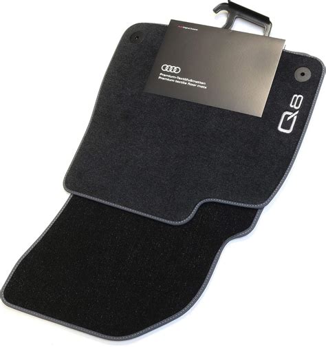 Audi Genuine Q8 Premium Textile Floor Mats Front Footmats