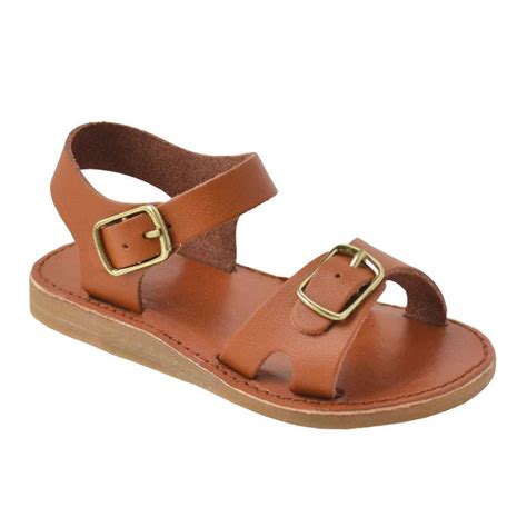 Parker Toddler Tan Leather Sandals - Kids Shoe Box