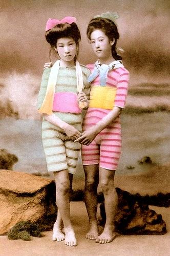 Japanese Swimsuit Girls Meiji Era Bathing Beauties Of Ol… Flickr