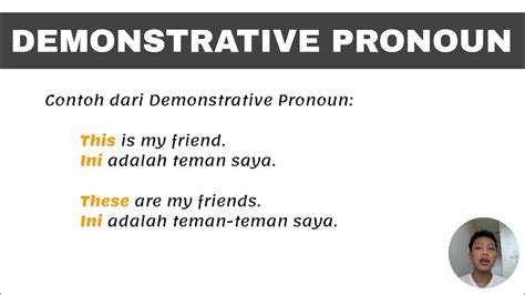 Belajar Bahasa Inggris Dasar Demonstrative Pronoun Youtube