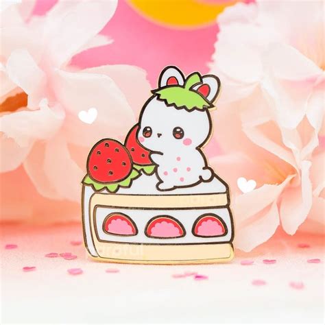 Cake Enamel Pin Etsy