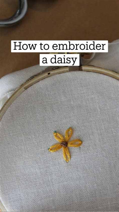 How To Embroider A Daisy An Immersive Guide By Amanda Hand