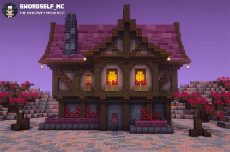 The Crimson House 🏠👀 R Minecraftbuilds