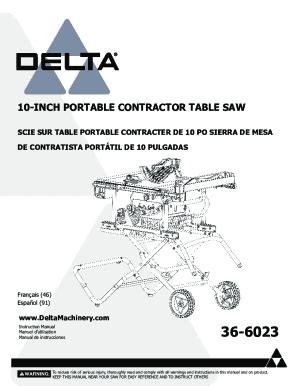 Completable En línea Delta 36 6013 10 Inch Table Saw with 25 Inch Rip