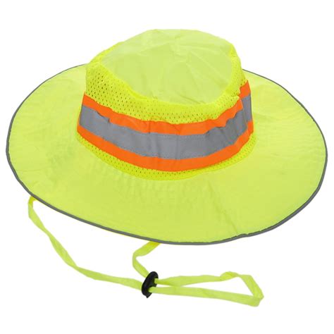 Opromo High Visibility Ranger Hat With Reflective Stripe Safety