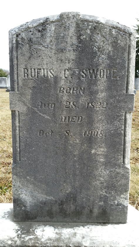 Rufus Christian Swope 1822 1908 Find A Grave Memorial