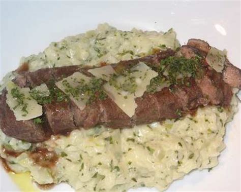 Braised Lamb Fillets With A Creamy Risotto Recipe