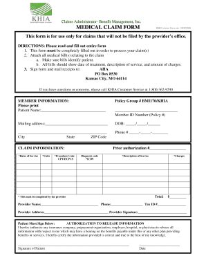 Fillable Online REIMBURSEMENT CLAIM FORM Benefit Resource Inc Fax