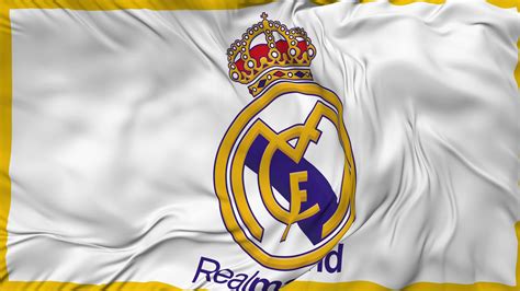 Bandeira De Ondula O Da Textura Da Tela Do Real Madrid C F Clube