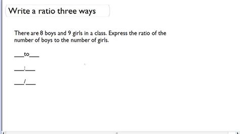 Expressing Quantities As Ratios Example 2 Video Arithmetic Ck 12 Foundation