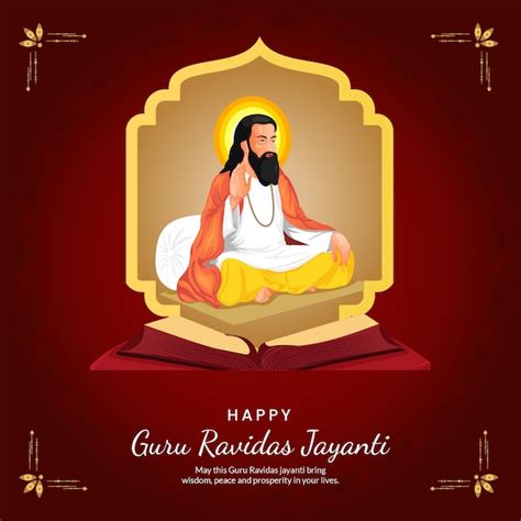 Premium Vector Happy Guru Ravidas Jayanti Banner Design Template