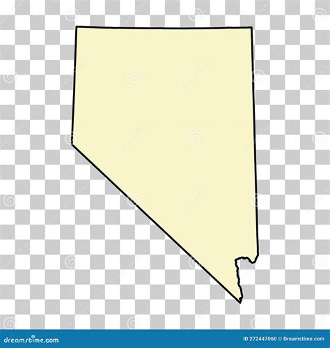 Nevada Map Shape United States Of America Flat Concept Icon Symbol Vector Illustration Stock