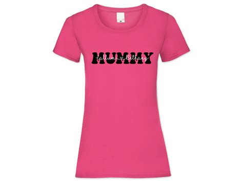 Personalised Mummy T Shirt Children Name Mummy T Shirt Made Personally