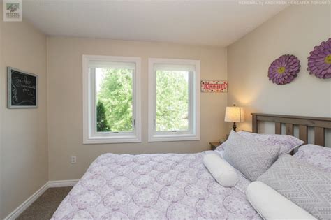 Splendid Bedroom With New White Windows Renewal By Andersen Greater