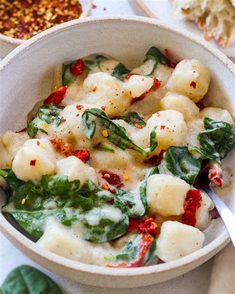 Cauliflower Gnocchi With Garlic Alfredo Sauce Its All Good Vegan