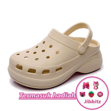 Sandal Crocs Wanita Sendal Kodok Wanita Jelly Baim Fuji Perempuan