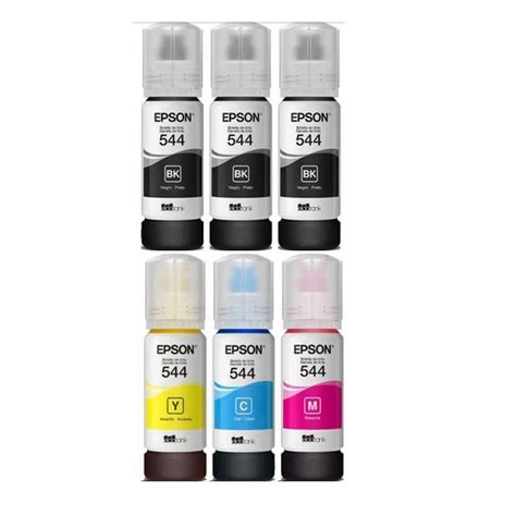 Kit De Garrafas De Tinta Original Epson Ecotank T Casas Bahia