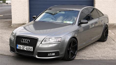 Audi A6 dark silver metallic gloss wrap | Top quality car wrapping ...