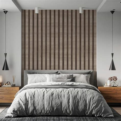 Decoração Com Papel De Parede Ripado - Papel de Parede Madeira Ripado Tabaco - Decoração Sofisticada | Fran ...