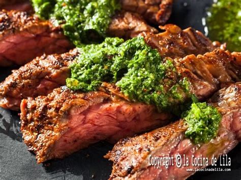 Churrasco Argentino Con Salsa Chimichurri La Cocina De Lila