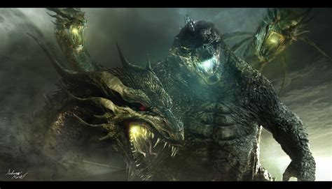 godzilla mothras  rodan  inkveil matter  deviantart