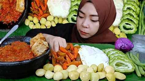 Sambal Jengkol Teri Dan Lalapan Mentah Asmr Mukbang Indonesia YouTube