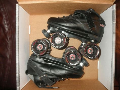 Black Sure Grip Rebel Roller Skates W Twister Wheels