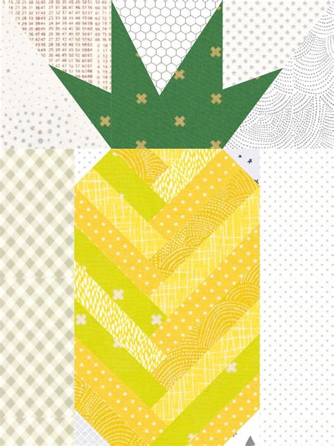 Herringbone Pineapple Foundation Paper Pieced Fpp Pdf Etsy