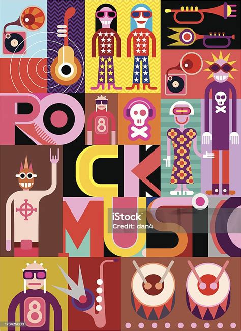 rock  vector illustration stock illustration  image