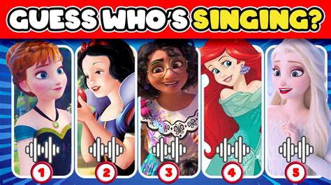 Guess Who S Singing Disney Song Quiz 2024 Elsa Moana Snow