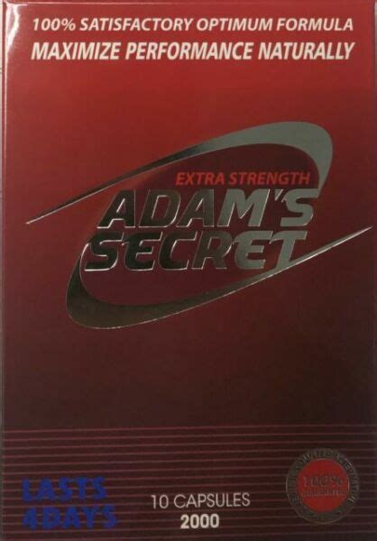 Adam S Secret Red 2000 Male Enhancement Pill Sexual Performance Supplement Adams For Sale Online